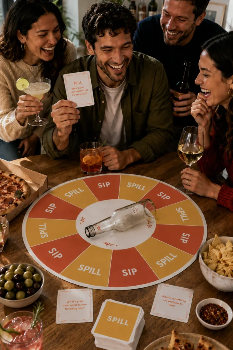 Pizza & Play: Sip, Slice & Spin for an Easy Game Night with Friends