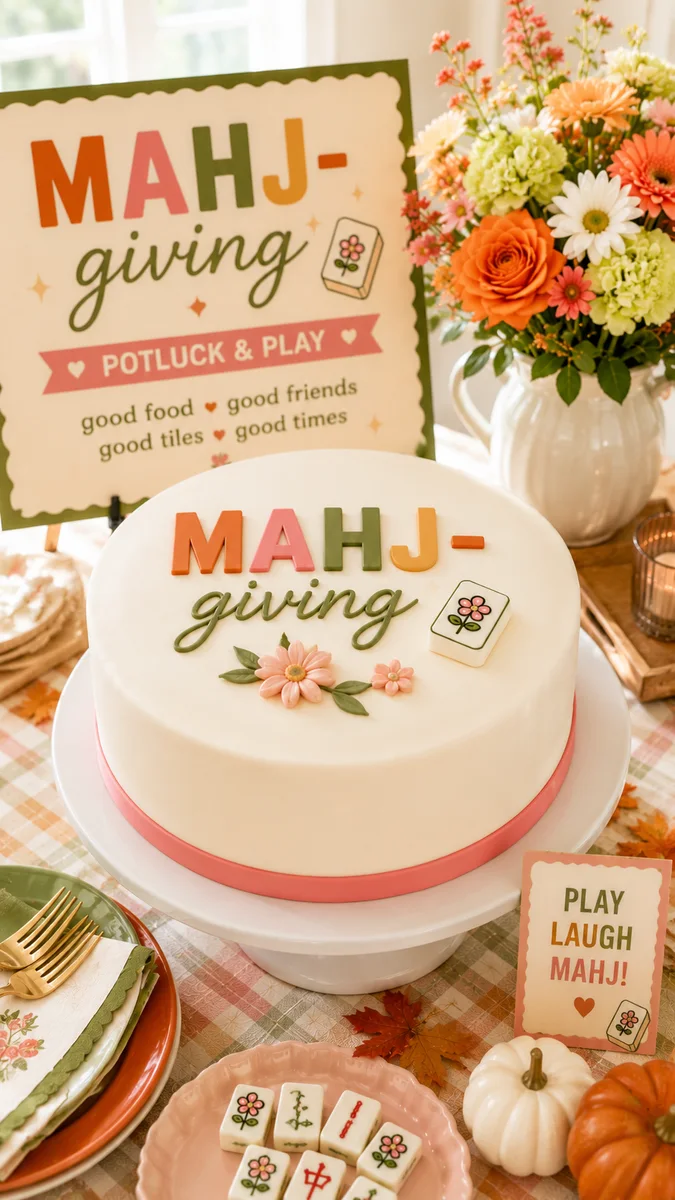 MAHJ-giving Potluck and Play Party Ideas for the Coziest Fall Gathering