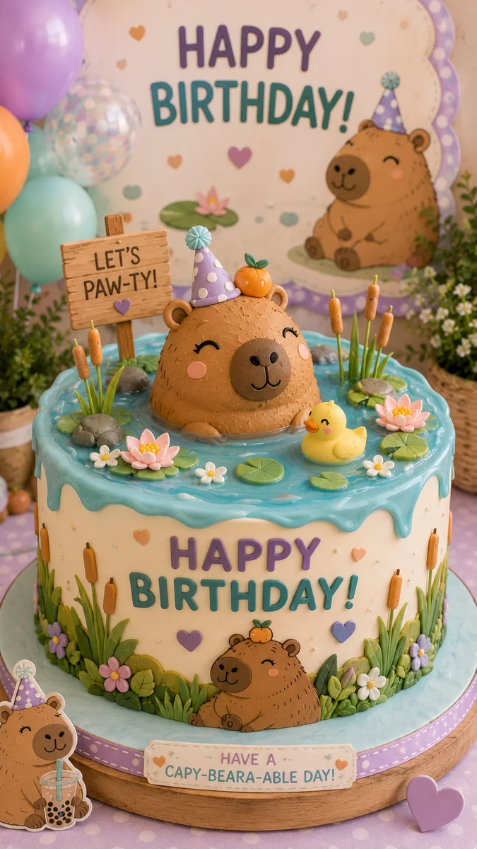 Pastel Capybara Party Ideas for the Cutest Birthday Ever