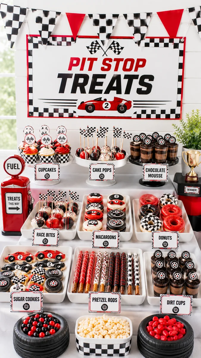 Modern Two Fast Race Car Birthday Party Inspiration